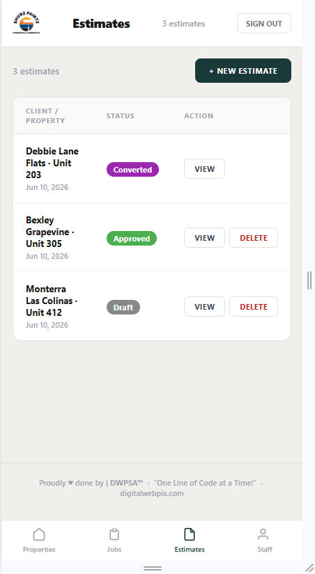 Estimates on mobile